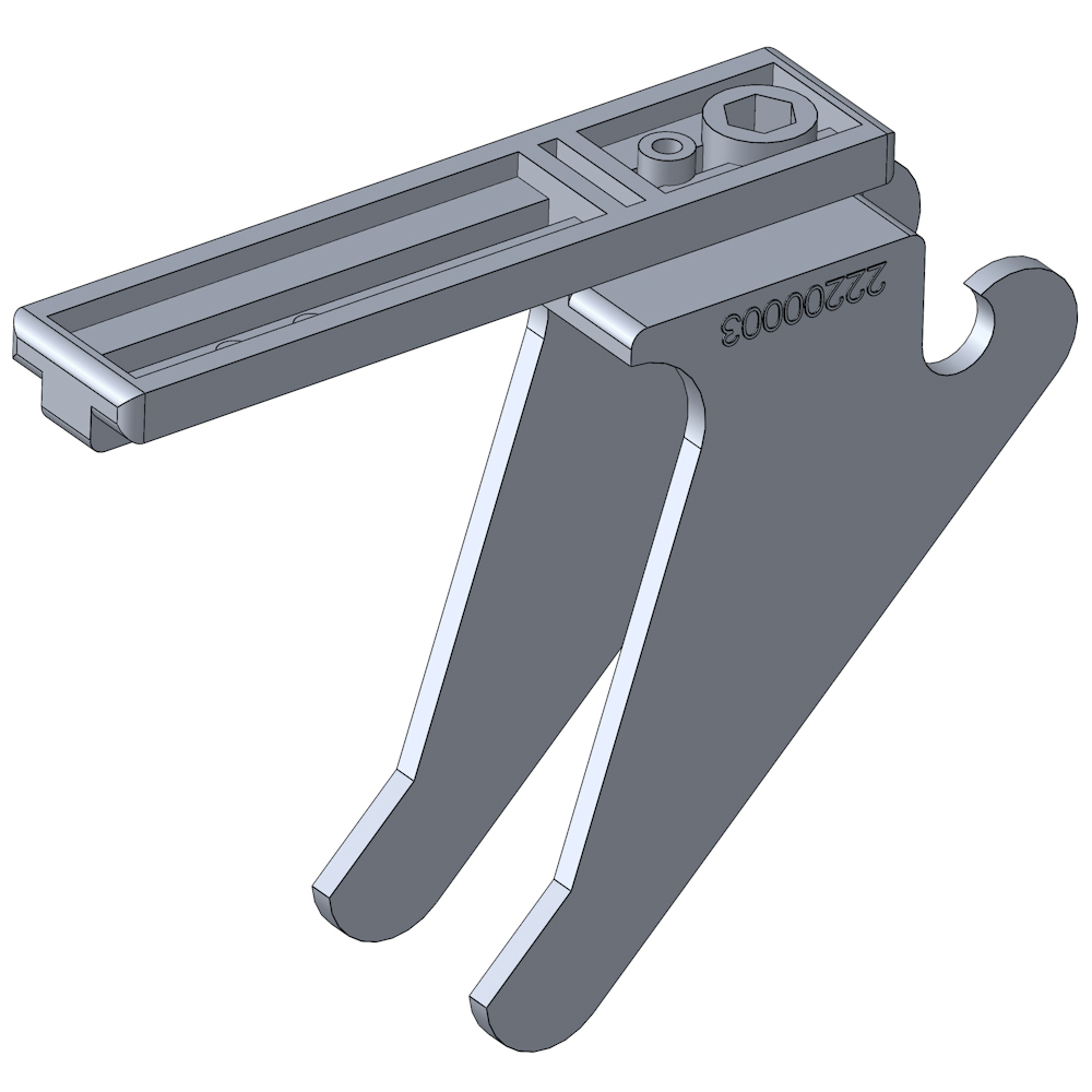 Bracket plastic angle II (45