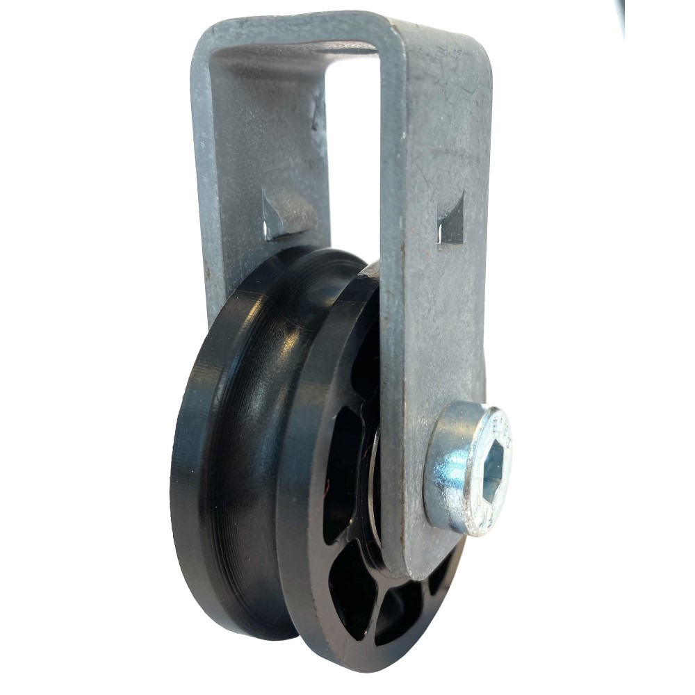 Cable Pulley Ø 52 mm / Ø 8 mm - with steel bracket 